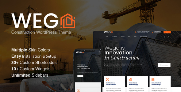 31809573 00 Wega Construction Theme Main Banner. Large Preview