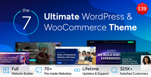 The7 — Ultimate WordPress & WooCommerce Theme Nulled