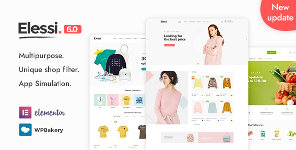 Elessi – WooCommerce AJAX WordPress Theme – RTL support Nulled