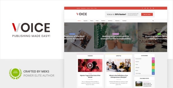 Voice – News Magazine WordPress Theme Nulled