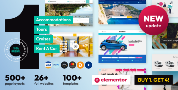 Book Your Travel – Online Booking WordPress Theme Nulled