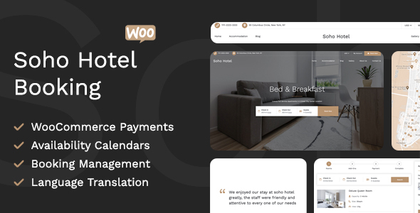Soho Hotel Booking Calendar For WordPress Nulled