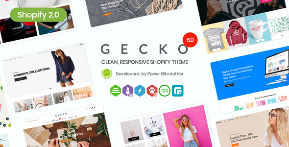 Gecko 6.0 – Responsive Shopify Theme – RTL support Nulled