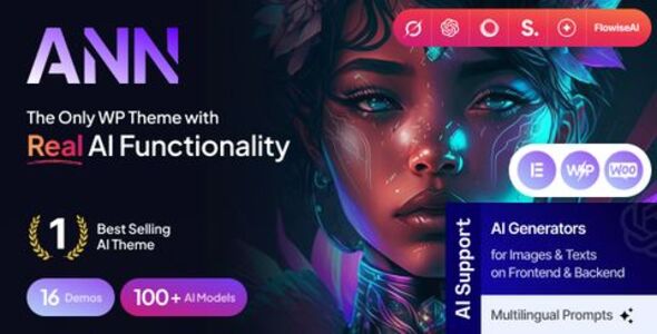 AI ANN – AI Generator & AI Agency WordPress Theme