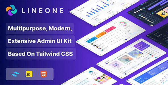 Lineone – Tailwind CSS Admin Template, HTML + Laravel
