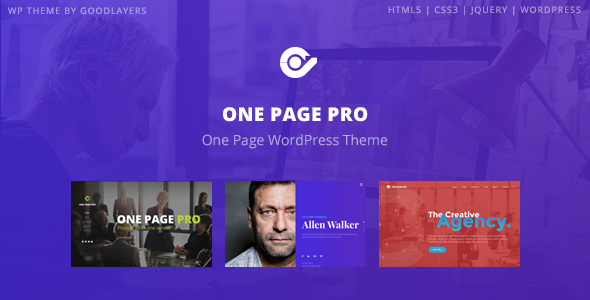 One Page Pro – Multipurpose WordPress Nulled