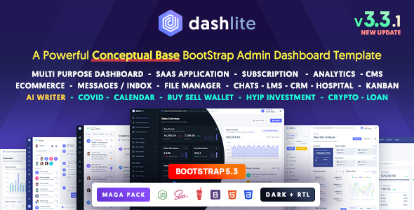 DashLite – Bootstrap Responsive Admin Dashboard Template