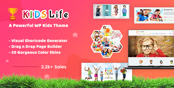 Kids Life | Children School WordPress Nulled