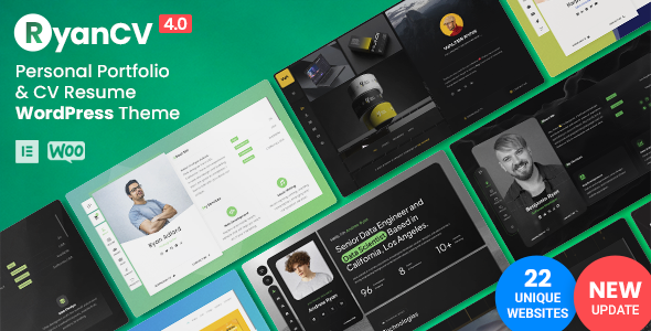 RyanCV – Personal Portfolio Resume Theme