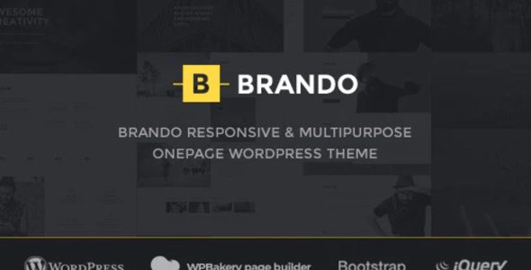 Brando Responsive and Multipurpose OnePage WordPress Theme