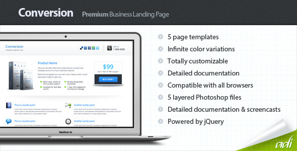 Conversion – Premium Landing Page