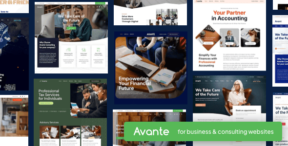 Avante | Business Consulting WordPress Nulled