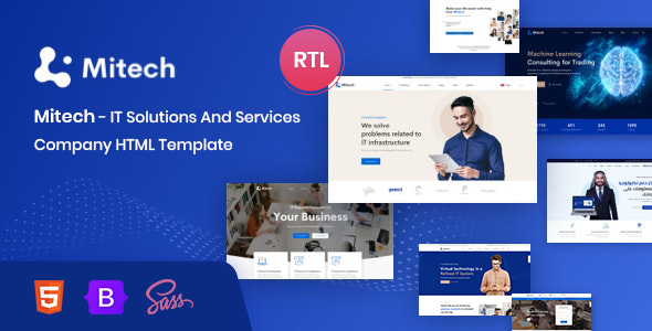 Mitech – IT Solutions And Services Company HTML Template Nulled
