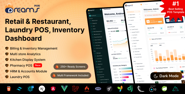 DreamPOS – Nextjs, React POS & Inventory Management Admin Dashboard Template