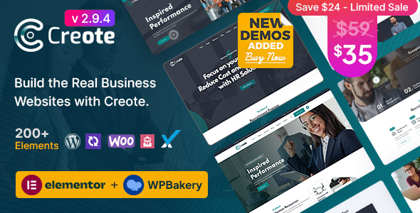Creote – Corporate & Consulting Business WordPress Theme Nulled