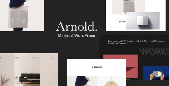 Minimal Portfolio WordPress Theme – Arnold