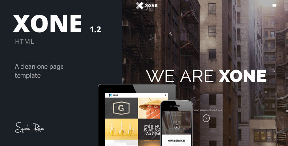 Xone – Clean One Page Template
