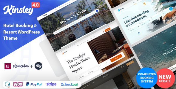 Kinsley – Hotel Booking Theme