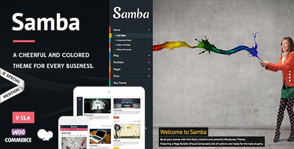 Samba – Colorful WordPress Theme