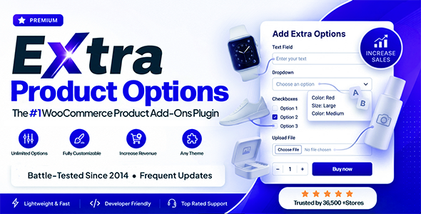 Extra Product Options & Add-Ons for WooCommerce