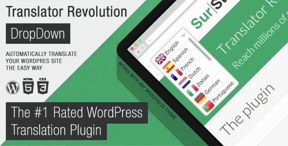 Ajax Translator Revolution DropDown WP Review Nulled