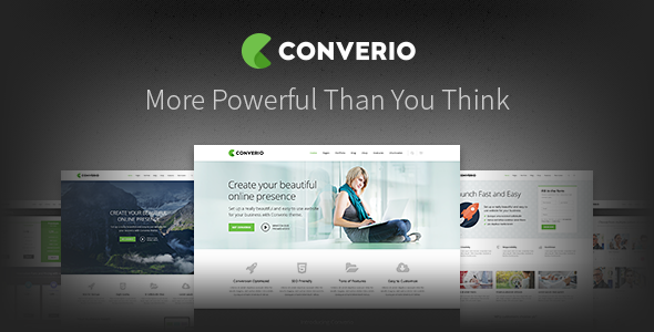 Converio Review: Multi-Purpose Corporate Theme