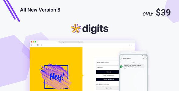 Digits : WordPress Mobile Phone Number OTP Signup Review