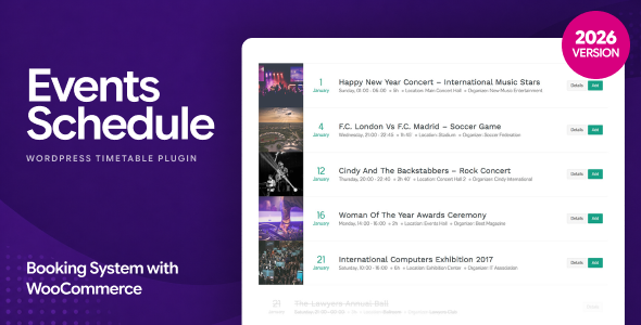 Events Schedule Review: WordPress Calendar Plugin