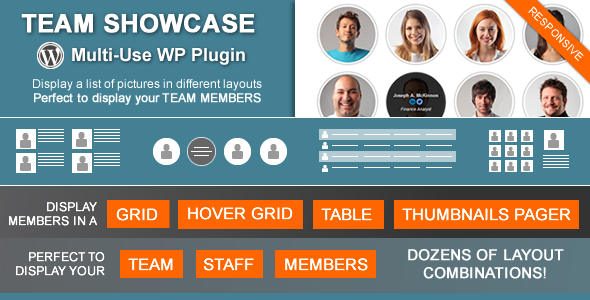 Team Showcase - WordPress Plugin — CodeCanyon > WordPress > Interface Elements preview