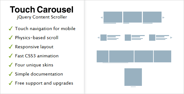 TouchCarousel Review: jQuery Content Scroller