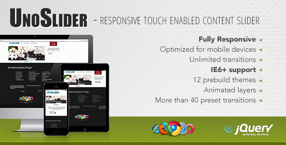 UnoSlider Review: Responsive Touch Slider