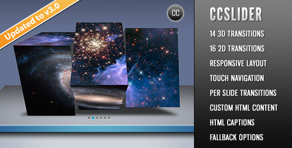 CCSlider Review: 3D jQuery Slideshow Plugin