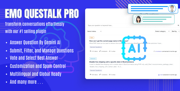EMO Questalk Pro Review: Q&A Forum Plugin