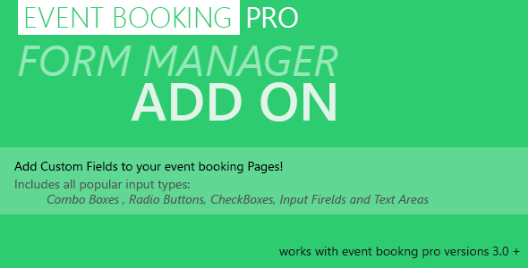 Event Booking Pro: Forms Manager Add on Review