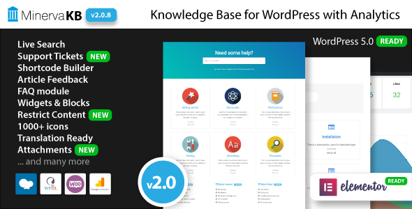 MinervaKB Knowledge Base for WordPress with Analytics Review