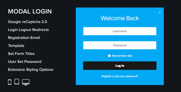 Modal Login Register Forgotten WordPress Plugin Review