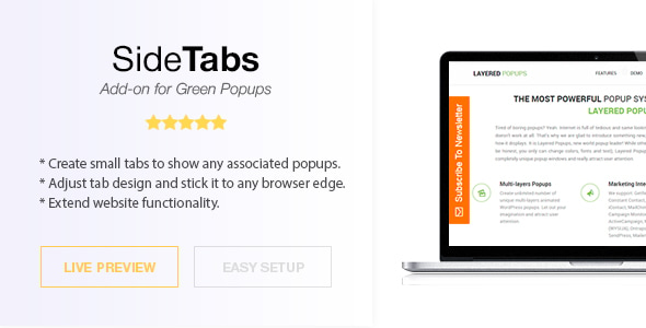 Side Tabs – Green Popups Add-On Review: Quick Setup