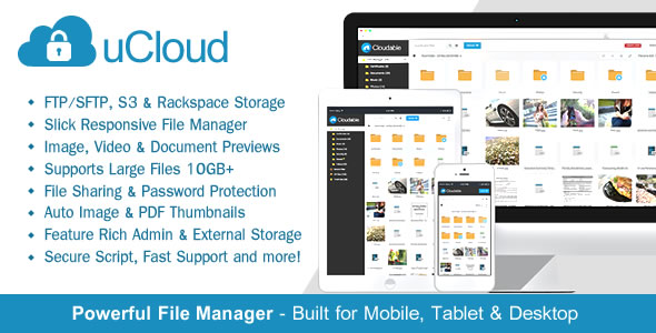 uCloud - File Hosting Script - Securely Manage, Preview & Share Your Files — CodeCanyon > PHP Scripts > Loaders & Uploade