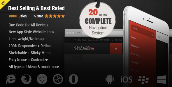 WebSlide Review: Responsive Bootstrap 5 Mega Menu